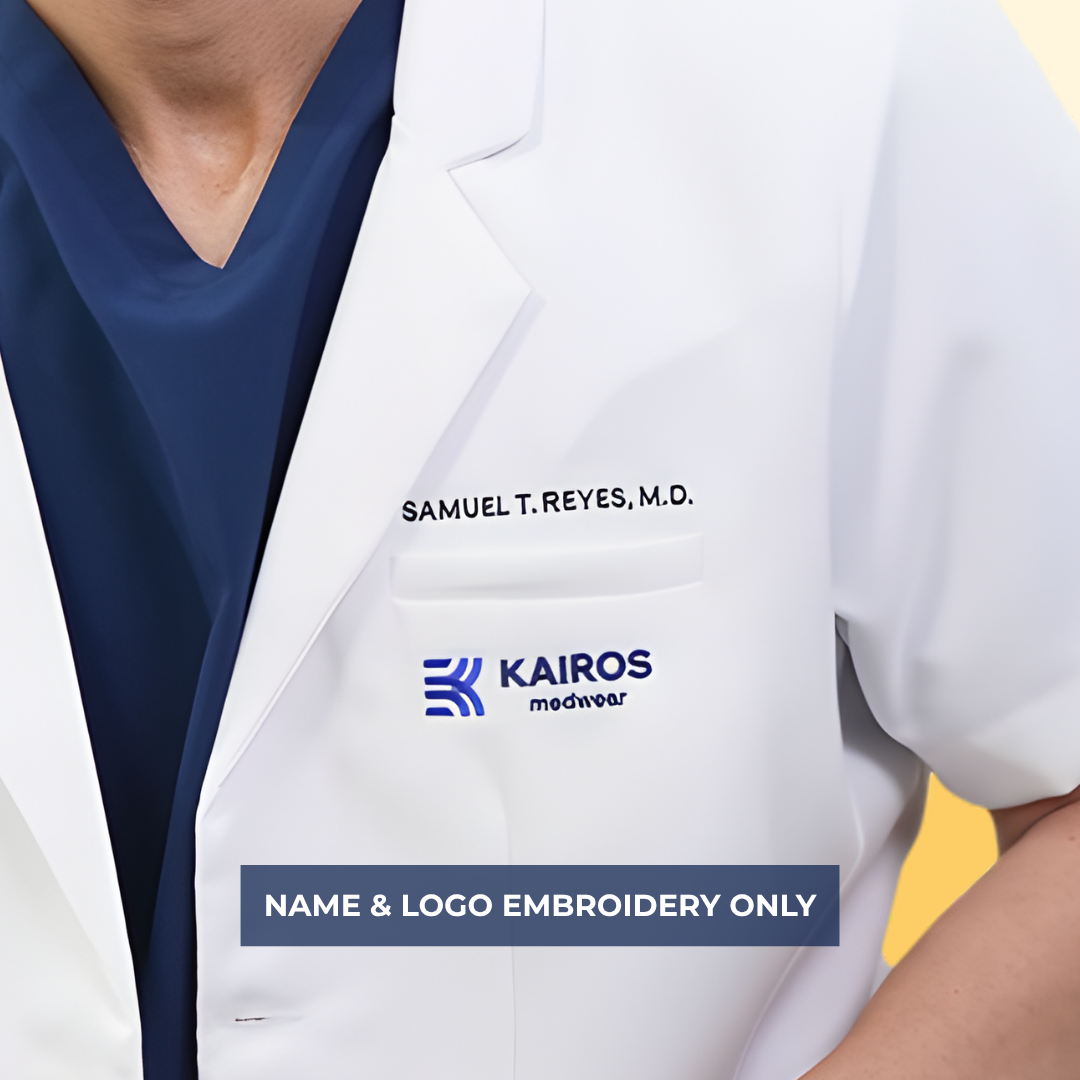 KAIROS MEDWEAR EMBROIDERY ONLY ADD ON for Scrubs and Coats Sewing Accessory Type Patch (NO GARMENT)