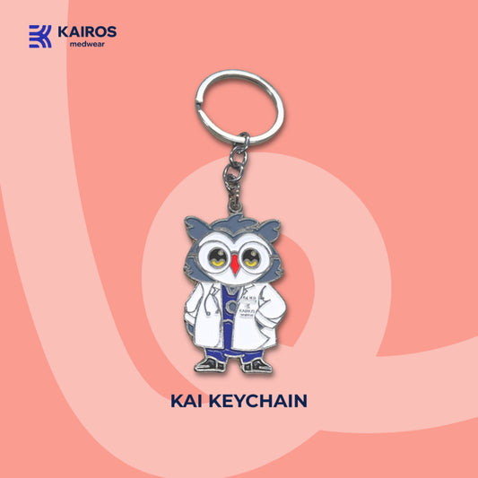 KAIROS KEYCHAIN (Silver key ring with chain)